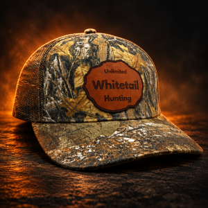Camo Leather Patch Hat
